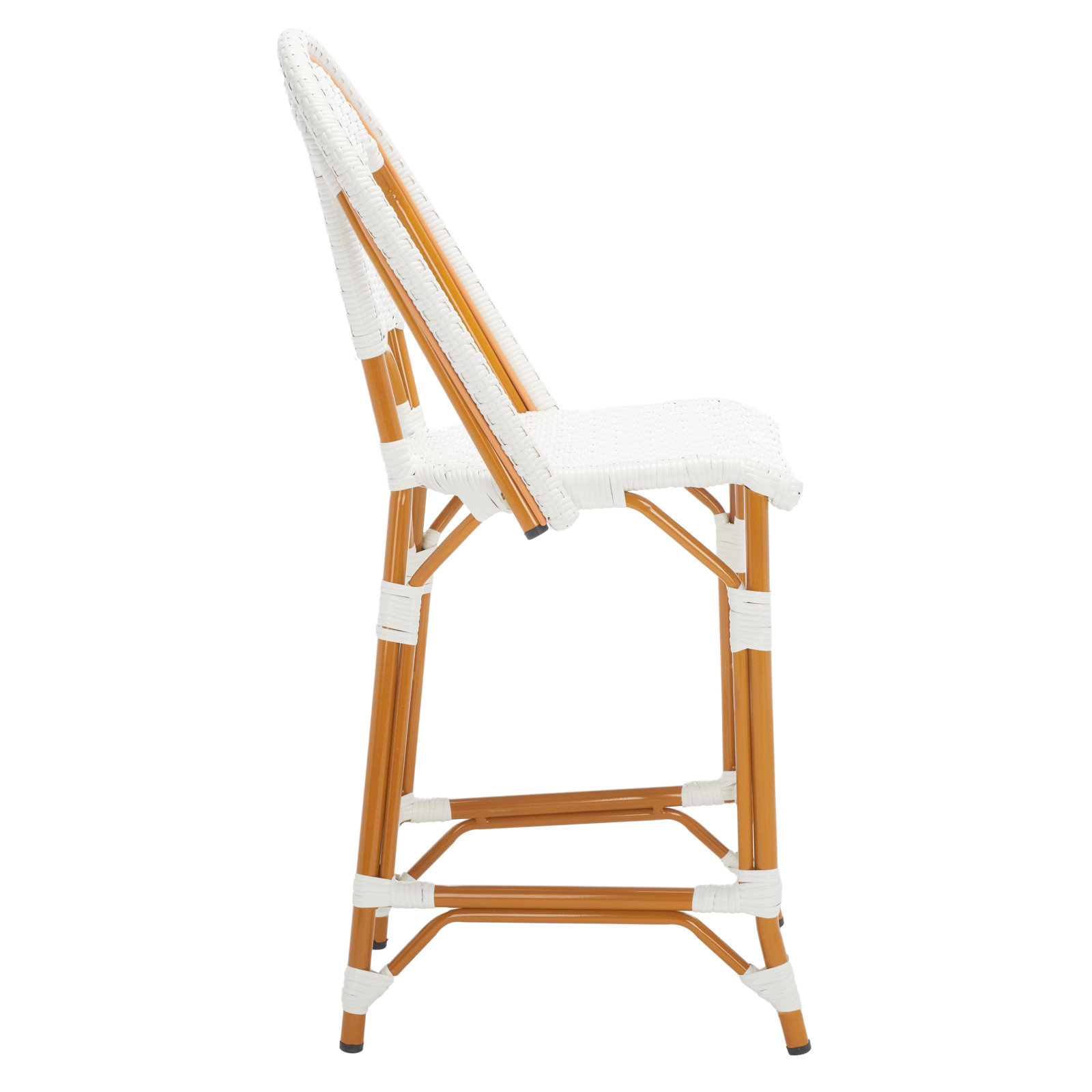 Kesa California 25" Patio Counter Stool, White
