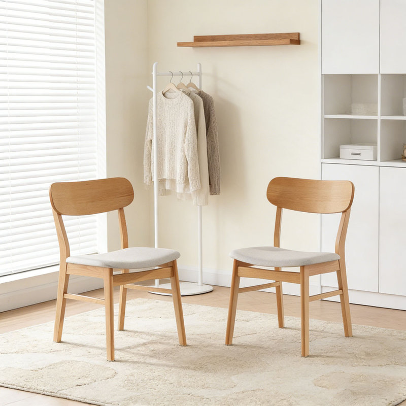 Wood Dining Chair, Mint