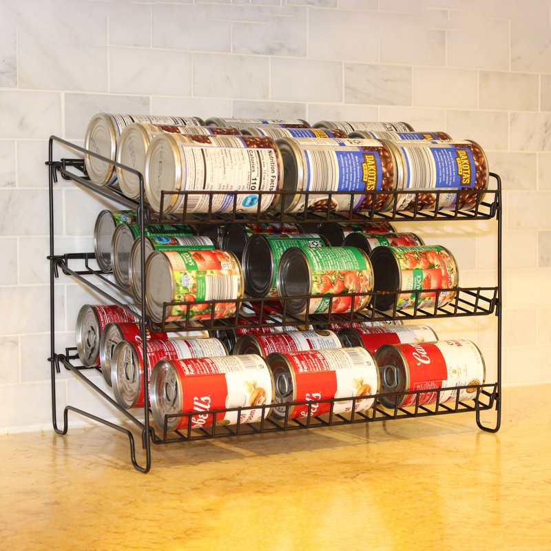 Organisateur de boîtes de conserve tendance, distributeur de pots de conserve pour armoire de cuisine, comptoir