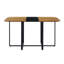 Ensemble de salle à manger 9 pièces 9 pièces pour table moderne, 8 tons de grain de bois et 8 chaises-158010819