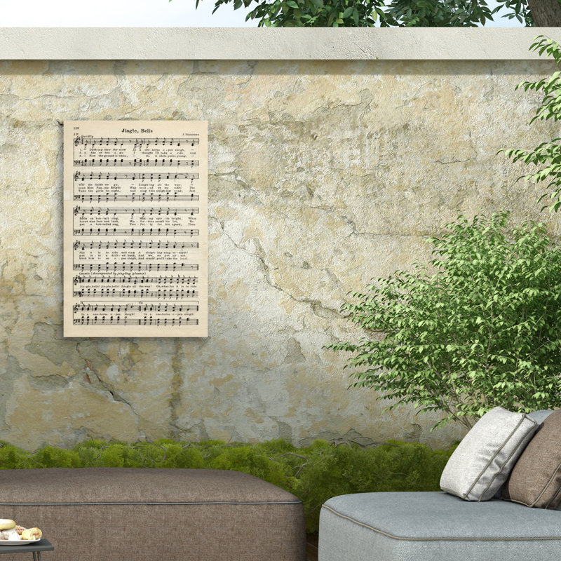 Marcus Jules, notes de musique sur toile, H 22 po x l 32 po