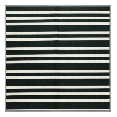  Tapis lavable rayé blanc cyprès