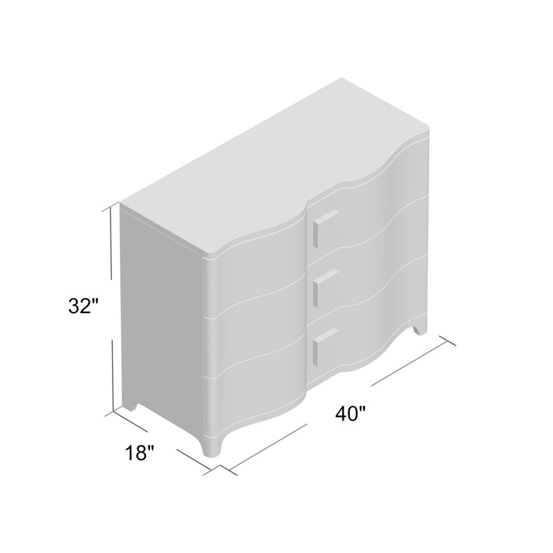 Toile Linen Chest, Gray