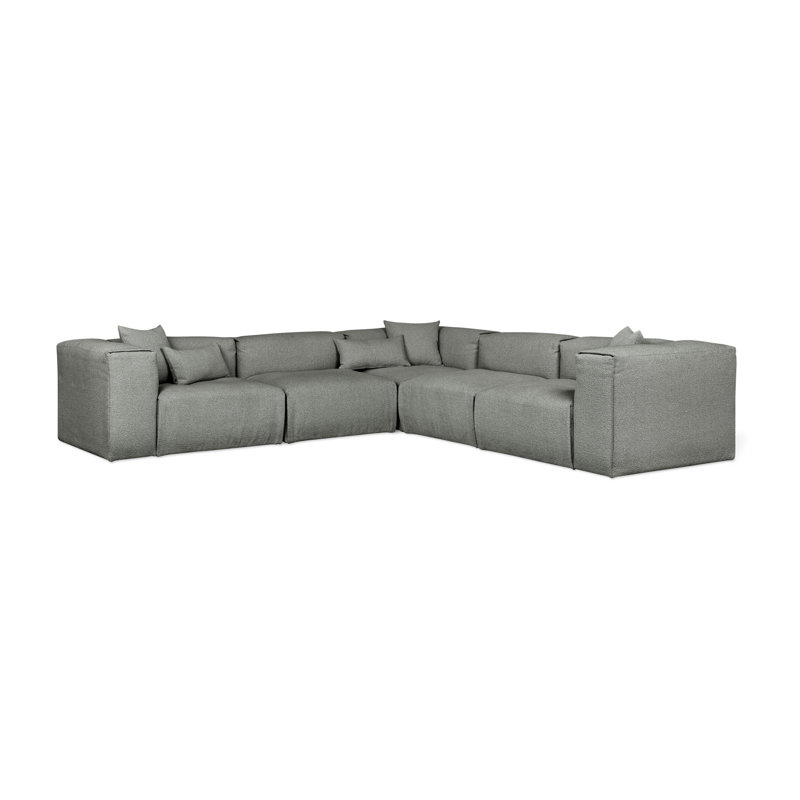 Nest Modular Sectional, Scoria Boucle