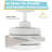 Langley 44 in. 5 Blade Matte White Ceiling Fan with Remote Control, Dimmable LED Light Kit, and Reversible Motor-1083318425-1083318424