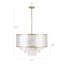 Lustre tambour 24 po Coastal-129171950