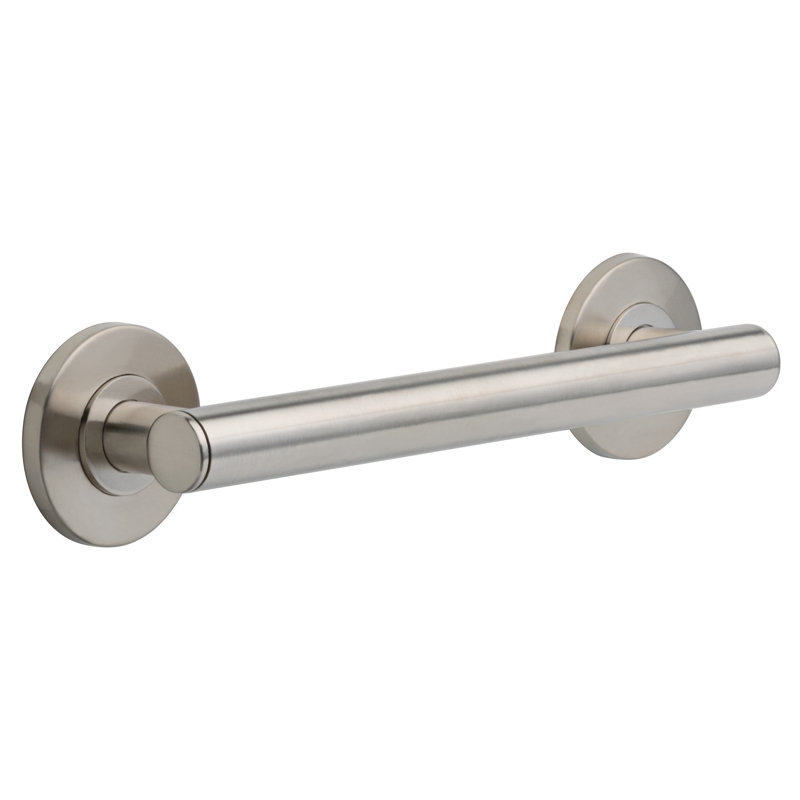 Bath Safety 12" Grab Bar, Brilliance Stainless