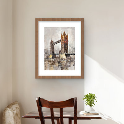 London Tower Bridge Framed Matted Print | Home Decor