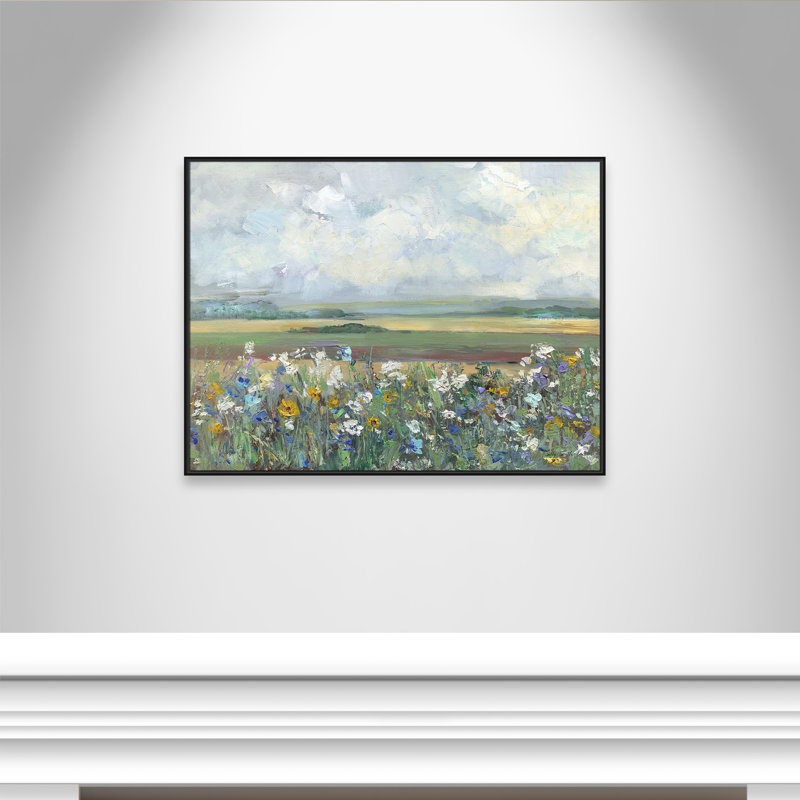 Far Afield Print by Sally Swatland, 37.5" H x 49.5" W, Black