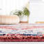 Tapis oriental en polypropylène tissé à la machine en beige / bleu / rouge Masias-2077431019