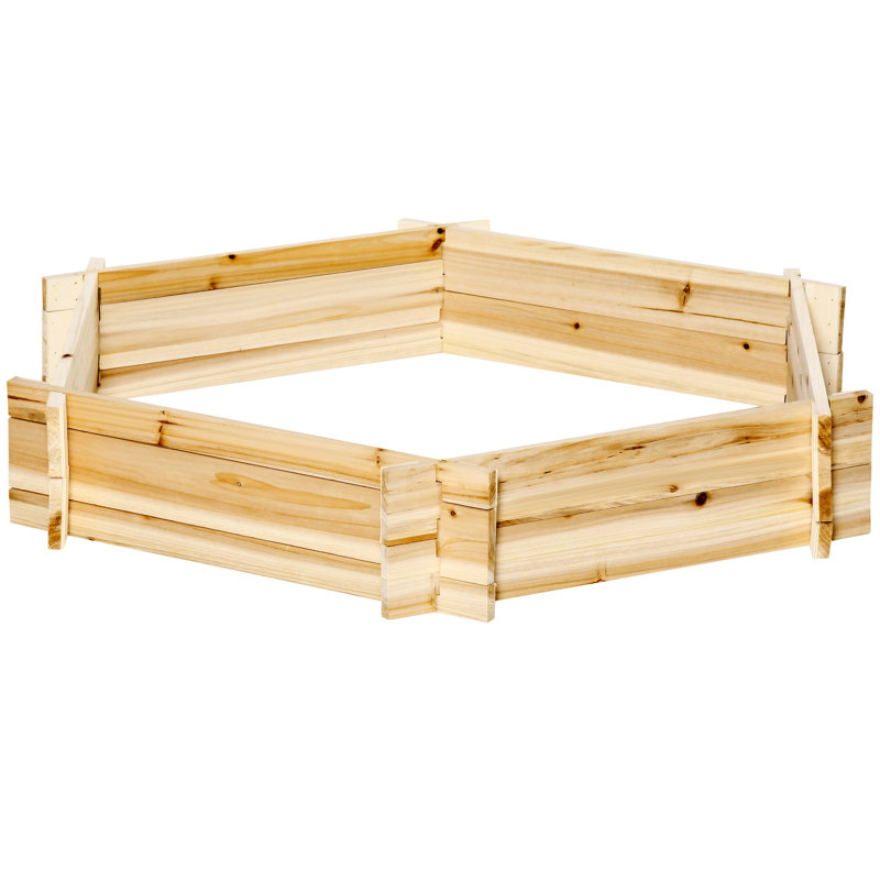 Lit de jardin surélevé en bois Outsunny