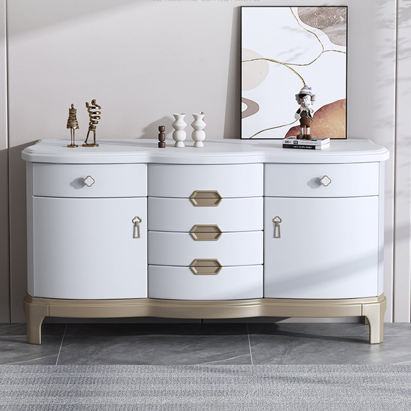 Solid wood light luxury simple locker