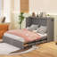 Lit escamotable double avec tiroir et un ensemble de prises et ports USB-494292392-494292393