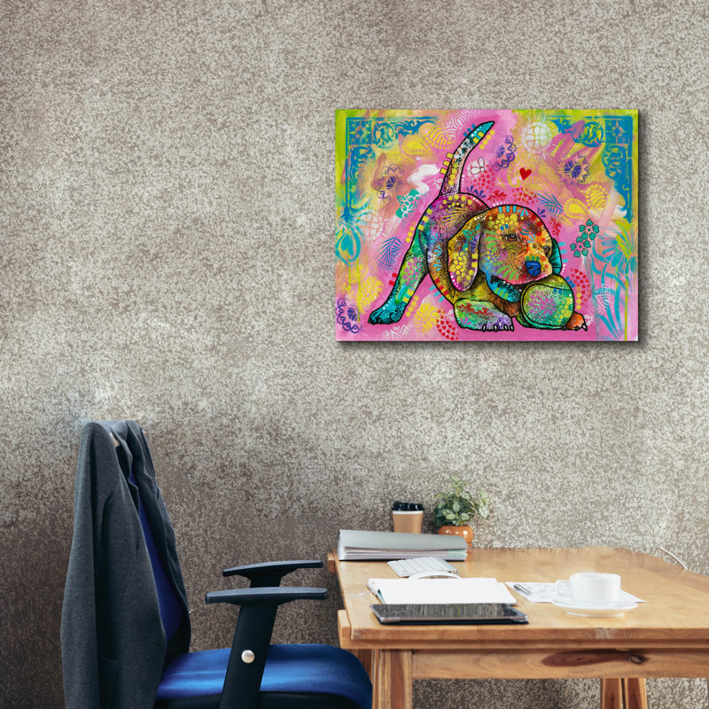 «Earning The Teefs» par Dean Russo, art mural sur toile, H 26 po x l 34 po x P 1,5 po