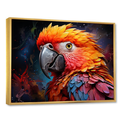 " Yellow And Orange Vibrant Parrot Paradox "