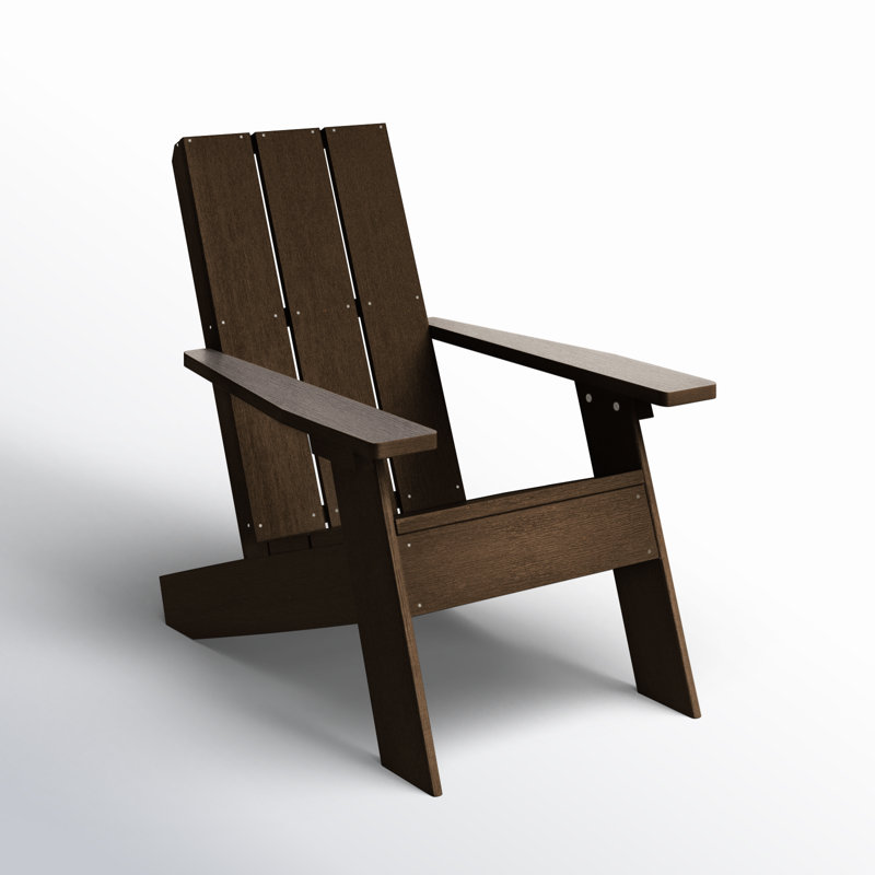 Chaise Adirondack en plastique Byrnes, Gland de chêne vieilli