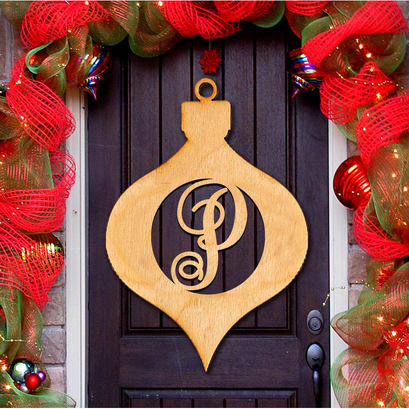 Enseigne décorative de Noël, Naturel, P