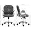 Chaise de bureau en molleton gris foncé, bouton à hauteur réglable ergonomique et mouvement pivotant pour une meilleure performance de travail Siège de bureau rembourré 360 A Productive Day