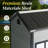 Jaxenor 8x4 FT Resin Storage Sheds Outdoor with Floor Included, Plastic Sheds & Outdoor Storage Clearance with 2 Windows and Lockable Door, Backyard Storage Sheds for Garden Tools, Bike-132394006