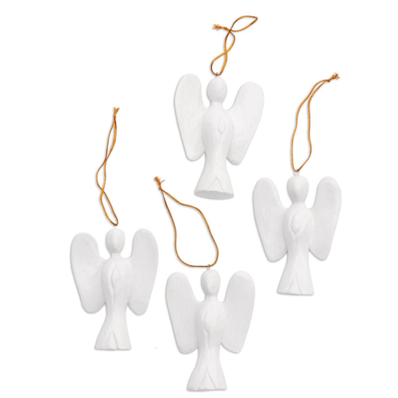 Silent Angels Wood Ornaments