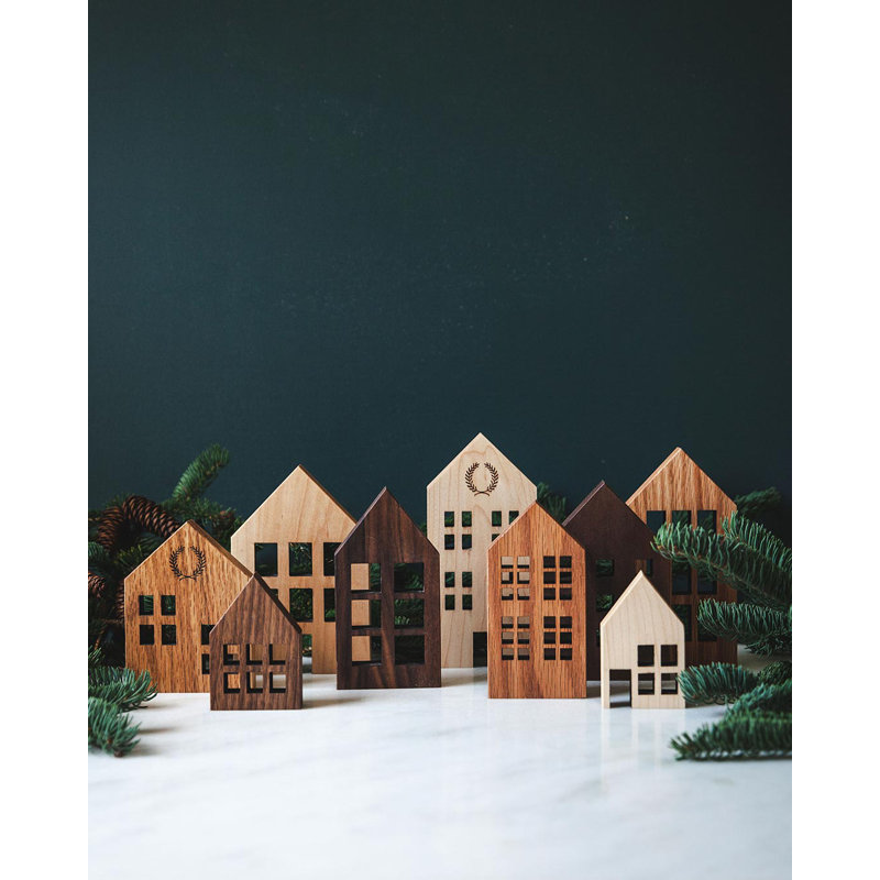 Crafted Wooden Houses - Walnut - Colonial