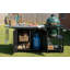 Chariot de barbecue extérieur 76,6 po avec armoire de rangement
