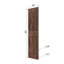Porte de grange coulissante à finition couleur H Series avec quincaillerie à assembler requise-126486753-129990679