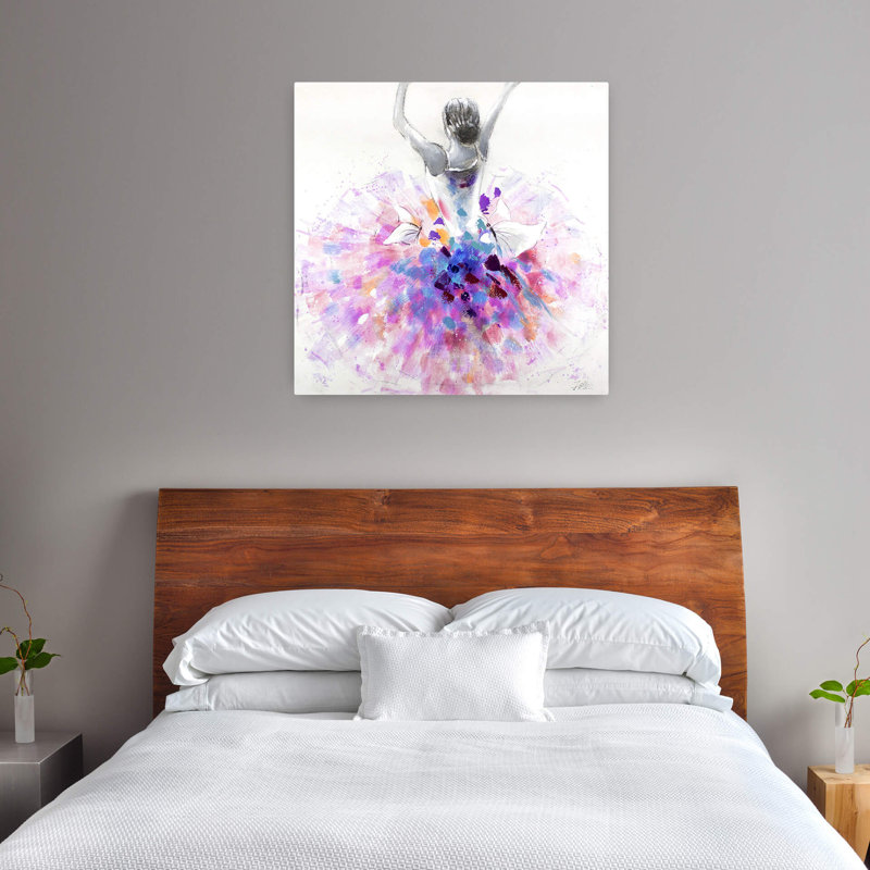 Handgemalt Acrylbild Primaballerina