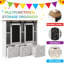Rangement pour jouets avec tableau noir coulissant