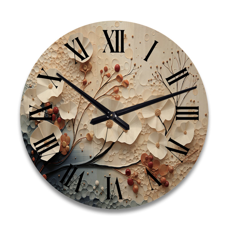 Northshire Solid Wood Wall Clock, Large