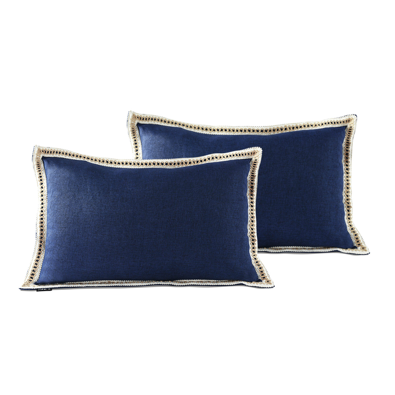 Color Pillow Cover, Navy, Rectangle 16"H x 24"W