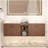 60in reddish brown Soft Close Doors Bathroom Vanity , A Small Storage Shelves, 24" and 12" Combination Cabinet,(KD-Packing)