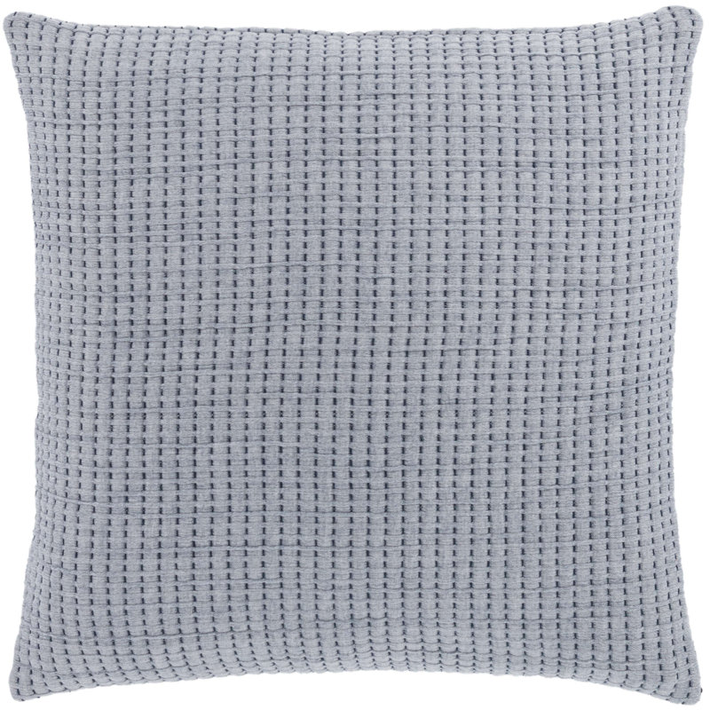 Pick Stitch Matelasse Sham, Euro, Navy