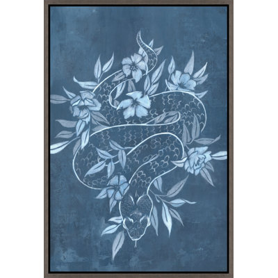 Flowered Snake Painting by Richard Ryder