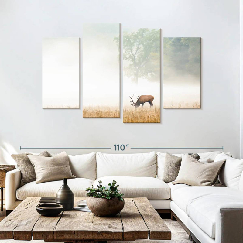 Foggy Elk, 54" H x 84" W