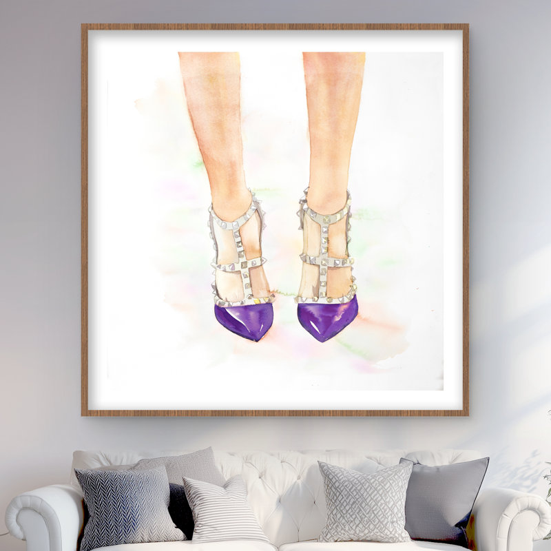 Talons hauts mauves - Imprimé mat pour la décoration