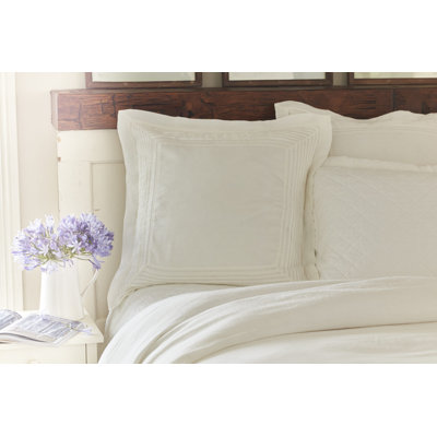 Tucked Linen Sham