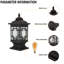 Luminaire colonne extérieur rétro pour colonne