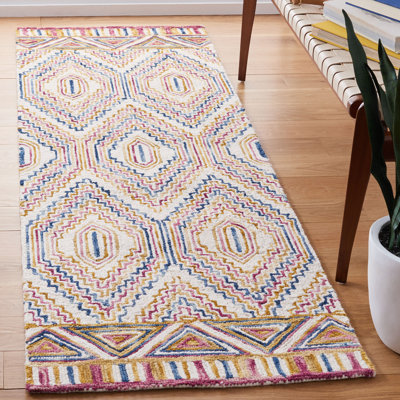 Serrato Hand Tufted Wool Geometric Rug