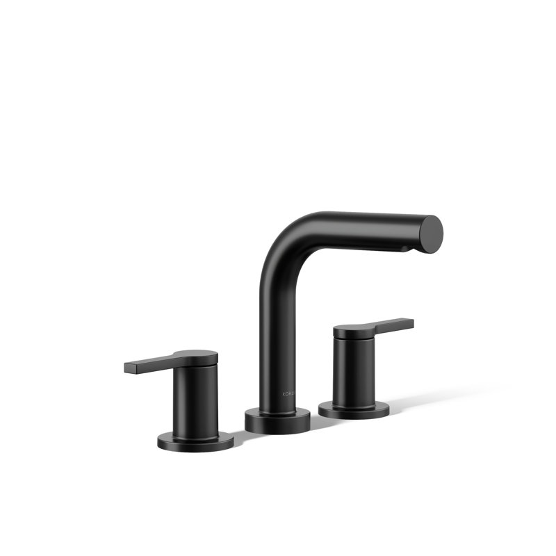 Elate Deck-Mount Bath Faucet Trim, Matte Black