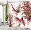 Hummingbird Shower Curtain Set + Hooks-95077583-95077596
