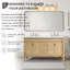 Ensemble de meuble-lavabo double 60 po Lexington-963995173-963995177