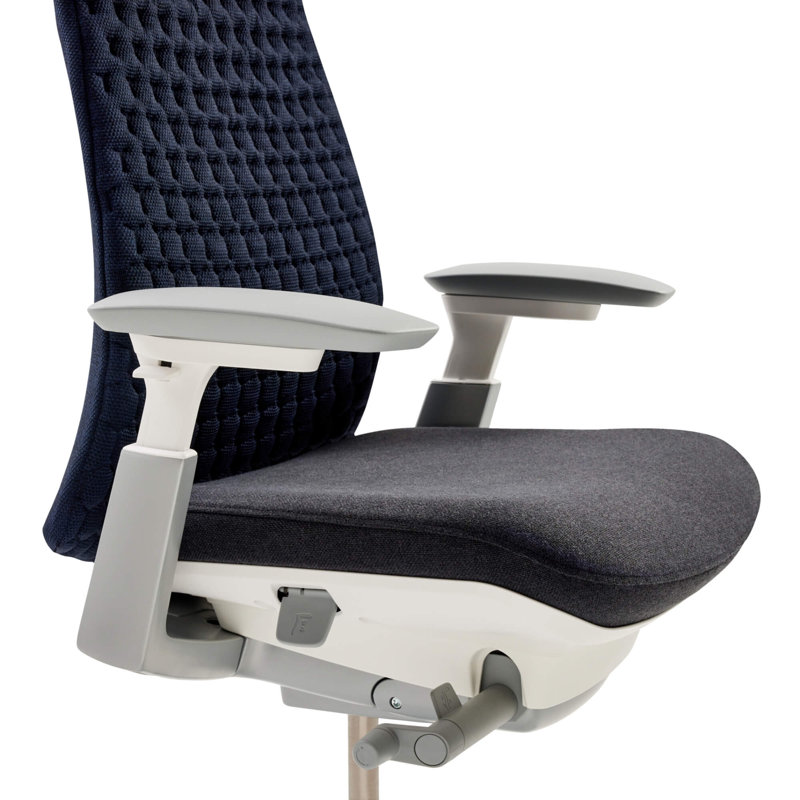Haworth Fern Digital Knit Executive Chair, Deep Sea, Yes