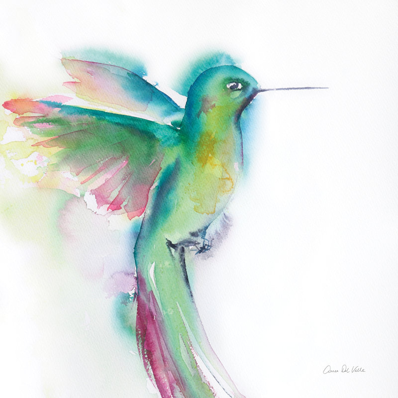 Colibris II, H 12 po x l 12 po x P 1,25 po