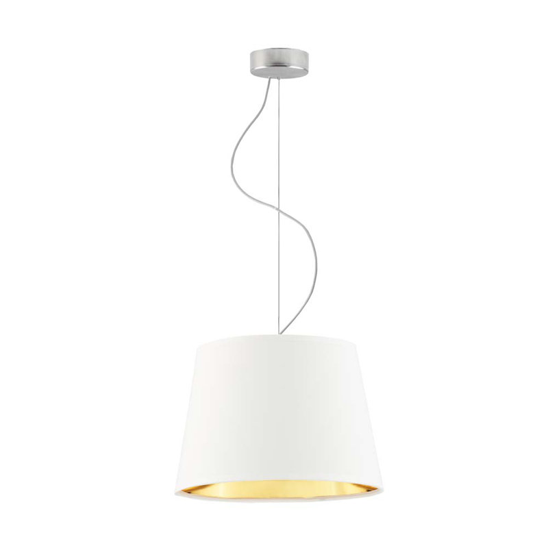 Genti 1 - Light Cone Pendant, White, Silver