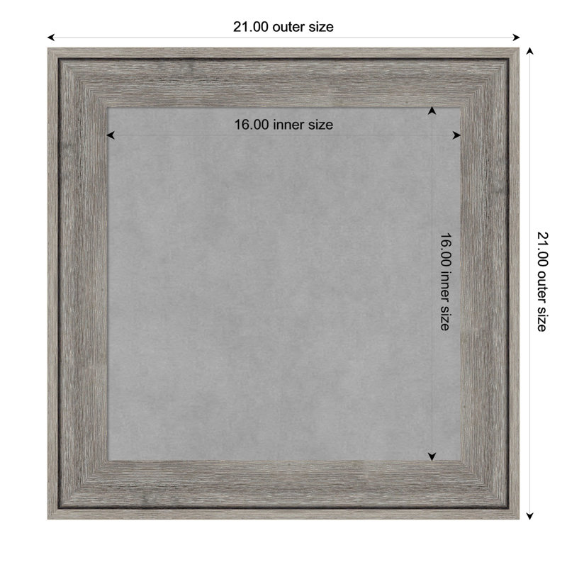 Tableau magnétique gris Regis, H 21 po x l 21 po