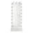 1Pc Glam Tall Lighted Mirror With Drawer Box Beveled Mirror Crystal Knob Glossy  Finish Vanity (Includes Mirror Only)
