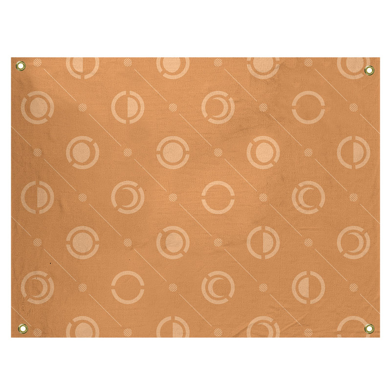 Tapisserie, H 59 po x l 80 po, Orangé