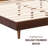 Fly Solid Wood Bed Frame without Headboard and Silent Slats, 1000 lbs Capacity Bed Frame-1628898819-1628898816