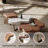 62”Modern Luxury Irregular Cloud Solid Wood Coffee Table Set